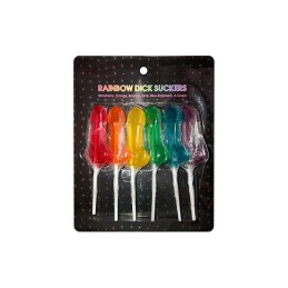 Rainbow Sucette Pénis X6 Saveur Fruits Kheper Games Loveshop 28 à C...