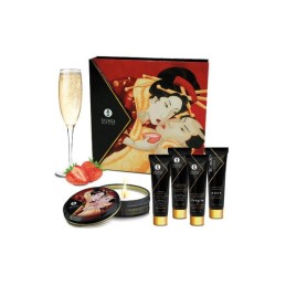 Kit Secret de Geisha Fraise Vin Pétillant Shunga Loveshop 28 à Char...