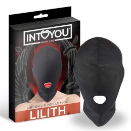 Masque Lilith Incognito avec Ouverture dans la Bouche Noir INTOYOU ...
