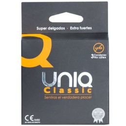 Préservatif Uniq Classic Préservatifs Sans Latex 3 Unités UNIQ Love...