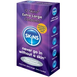 Préservatif Skins Condom Extra Large 12 Unités SKINS Loveshop 28 à ...
