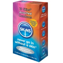 Skins Préservatifs Assortis Pack De 12 Unités SKINS Loveshop 28 à C...